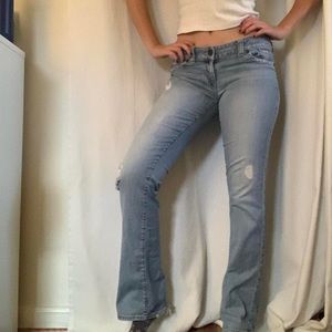Guess low rise flare jeans
